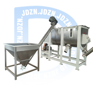 Fabrika fiyat SUS 304 yatay karıştırıcı makine yeni tasarım hamur ve yem yatay karıştırıcı toz karıştırma için Motor ile - Product Image 1
