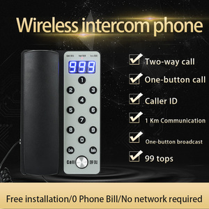 Daytech 433MHz Wireless Door Phone <strong>System</strong> with LCD Screen and Audio for Hotel <strong>Intercom</strong> - Product Image 2