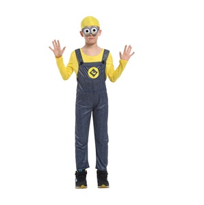 Cadılar bayramı kostümleri küçük sarı adam Cosplay film Boy cadılar bayramı tulum Mardi Party parti kostüm çocuklar baskı