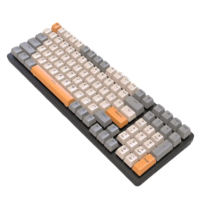 Teclado mecánico K3 980 para juegos, teclado de ordenador para juegos de bajo perfil con eje de intercambio en caliente personalizado de 100 teclas