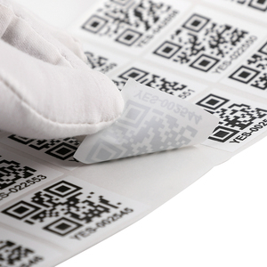 Custom Printing <strong>Variable</strong> Data Serial <strong>Number</strong> Qr Code Paper Label Sticker