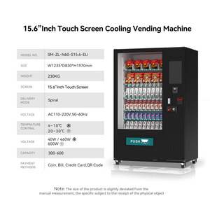 High Quality Euro Currency <strong>Vending</strong> <strong>Machine</strong> Customization Small Qr Code Payment Europe <strong>Vending</strong> <strong>Machine</strong> for Drinks and Snacks - Product Image 3
