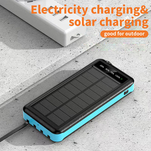 Dahili kablo logolu GÜNEŞ PANELI taşınabilir güç kaynağı kılıfı cep telefonları için kablosuz şarj tip-c Powerbank desteği özelleştirin - Product Image 5