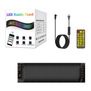 <strong>Led</strong> Car Display Flexible Matrix Screen Panel App Remote Controlled RGB DIY Text Lamp for Car Window Rear Decoration Board Light - Product Image 3