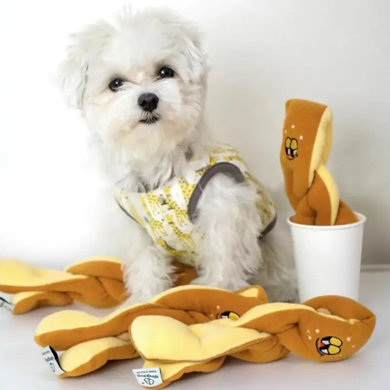 RTSファッション安全な子犬のおもちゃ柔らかいかわいいフリッターぬいぐるみは子犬のための音を嗅ぐ犬のおもちゃを作ります