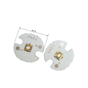 High Power <strong>LED</strong> 3W 375NM 380NM 385NM UVA Light Board <strong>PCB</strong> Size 16*16*1.0mm <strong>LED</strong> Modules - Product Image 1