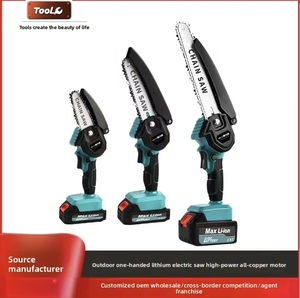 Rechargeable 8-Inch Lithium Electric Chainsaw Home Use <strong>4</strong>-Inch Mini Brushless Woodworking <strong>Saw</strong> One-Handed Logging Power Tool - Product Image 5