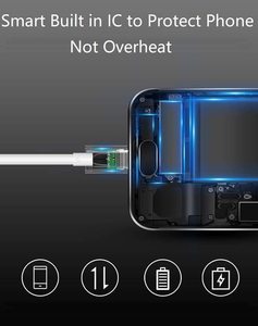 适用于Android的5A增压USB-C电缆高速快速充电C型电缆
