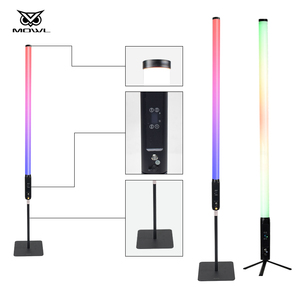 360 наружная батарея IP65 пульт дистанционного беспроводного управления DMX RGB Водонепроницаемая светодиодная Пиксельная трубка с телескопическим основанием - Product Image 3