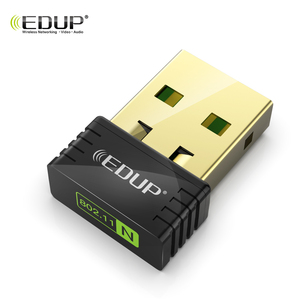 黑色电脑配件迷你USB WiFi适配器MTK7601 150Mbps无线加密狗 + 集成天线 - Product Image 1