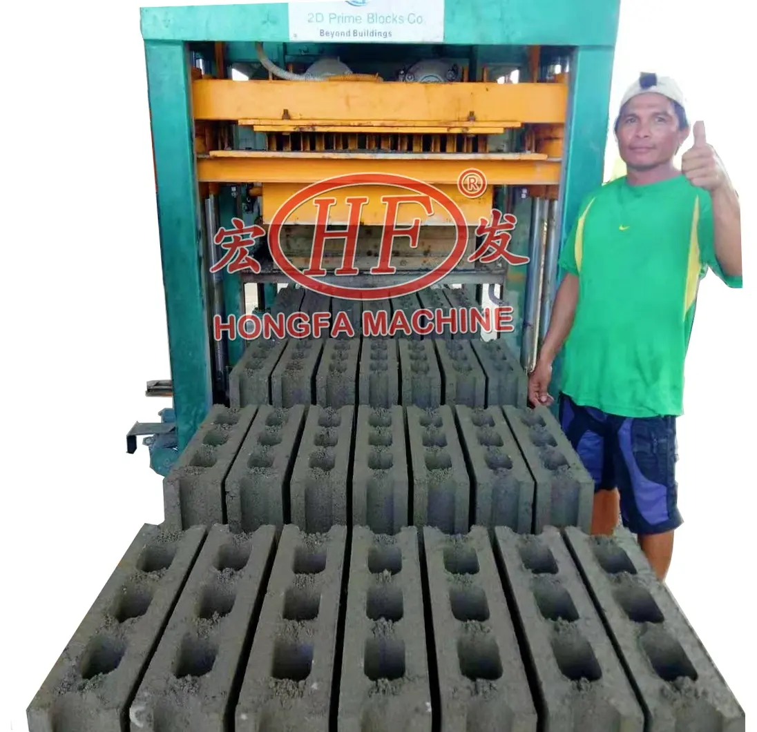 Automatic Brick Hollow Block Tile Making Machine Machinery For Small Businesses Concrete Clay Floor Price Business Idea QT4-25