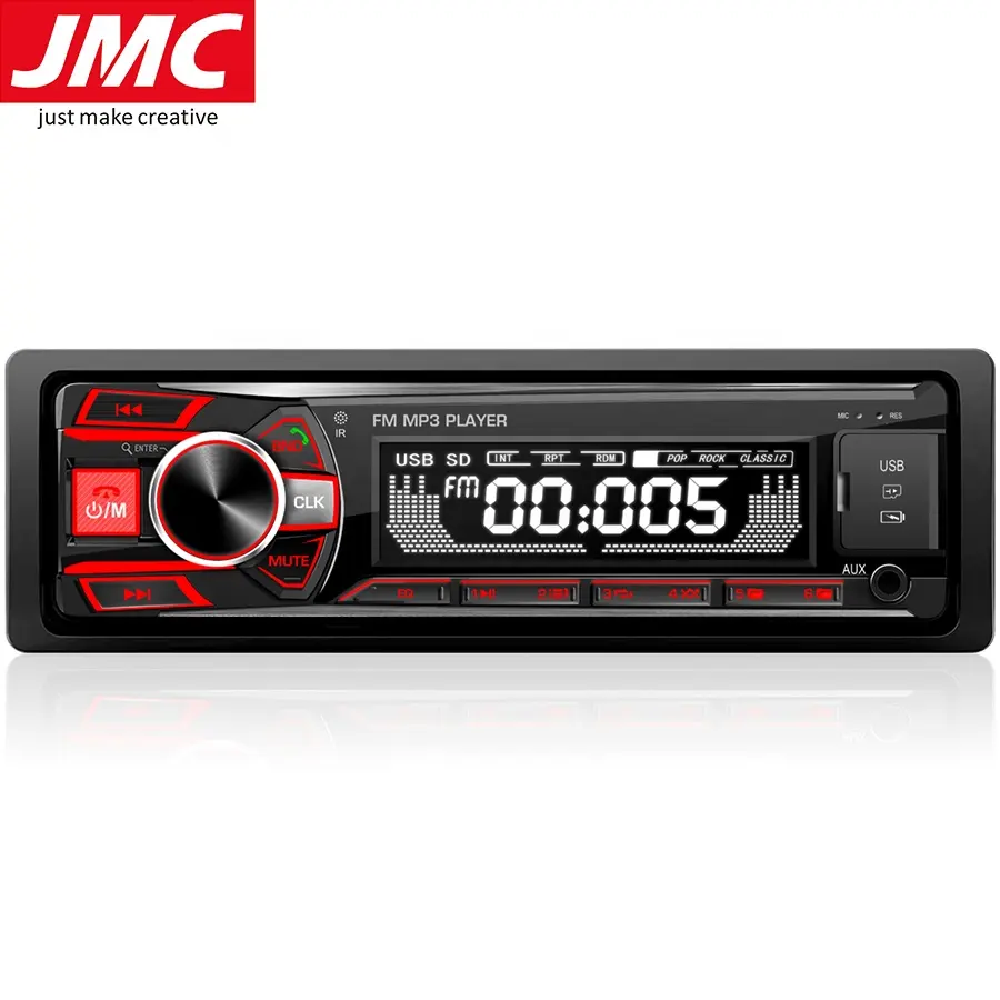 JMC 1 DIN Universal Car MP3 Radio With USB SD AUX Audio In Dash AUX Input One Din MP3 Player Digital Media Receiver