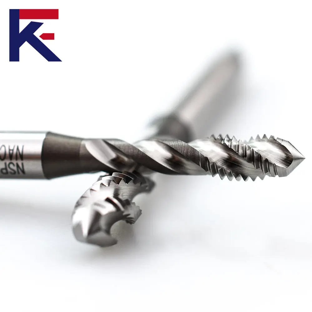 KF Spiral Flute Thread Tap High Speed Steel Tungsten Steel Screw Tap Tool