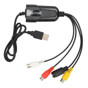 Adaptador de vídeo de sonido RCA a USB Dispositivo de tarjeta de captura de vídeo Plug and Play 2.6ft VHS DV VCR Hi8 DVD a digital para OS X para PC - Product Image 2