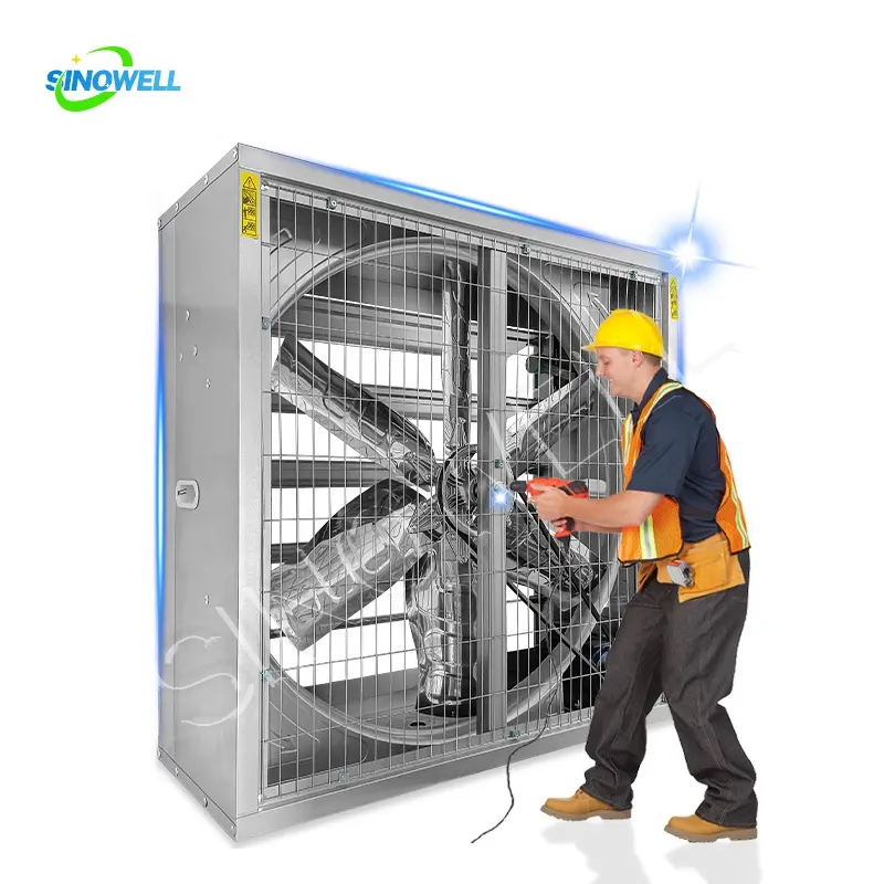 Werks direkt verkauf von hochwertigen Produkten 50-Zoll-Abluftventilator Radial-Push-Pull-Ventilator Geflügel-Abluft ventilator