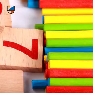 数学スティックを数えるDIY番号ブロック子供学習算術ボックス木製カウントスティック早期教育玩具 - Product Image 6