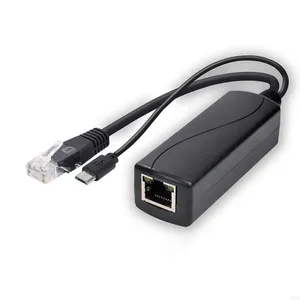 マイクロUSBギガビット2.5G PoEスプリッター出力12V 3A 36w IEEE802.3BT標準1000Mbps 2.5Gパワーオーバーイーサネットスプリッター - Product Image 1