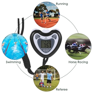 Cronometro digitale e fischietto Timer sportivo con allarme calendario orario per la maratona di corsa per allenatori e arbitri - Product Image 5