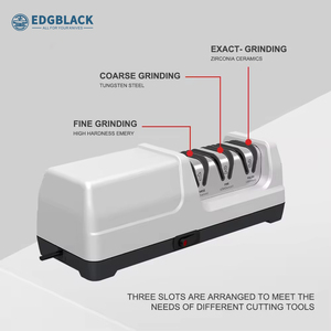 OEM 3-in-1-Elektromesserschärfer mit Diamant schleif mitteln und Präzisions winkel führungen für Messer mit gerader Klinge - Product Image 2