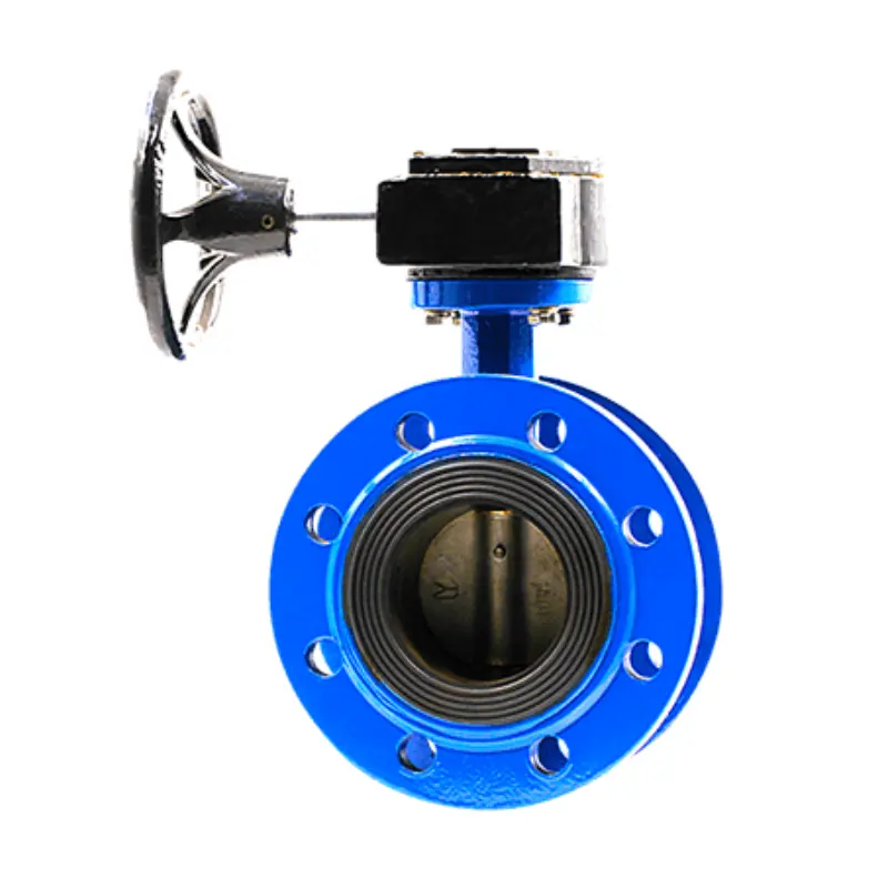 ANSI/GOST/API/CE DN200 Pn16 Ductile Cast Iron Double Flanged Offset Eccentric Butterfly Valve with Pneumatic Electric Actuator