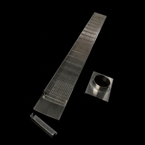 حمام سباحة من الفولاذ المقاوم للصدأ أكثر من تدفق مرنة خندق نظام الصرف الصحي مع كعب الحرس غطاء شبكي للخارجية - Product Image 4