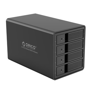 ORICO dört disk disk kabine 2.5/3.5 inç sata masaüstü ssd harici disk kutusu bağlar çift çip 150W dahili güç kaynağı - Product Image 6