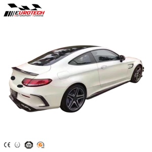 High Quality <strong>C</strong>-class C205 Coupe PSM Style Diffuser <strong>Trunk</strong> Spoiler Upgrade Kit for C63 W205 Car - Product Image 4