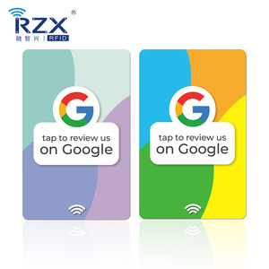 HF personalizado NFC NTAG 213 codificación URL impresión código QR Google Review tarjeta RFID Digital Business Card - Product Image 5