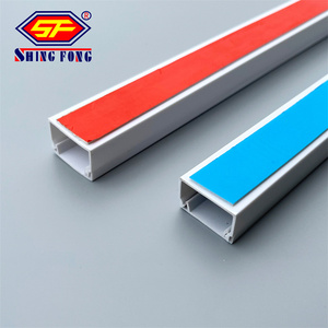 Plastic Cable Gutter Wire Self Adhesive <strong>Trunk</strong> PVC Trunking with Sticker