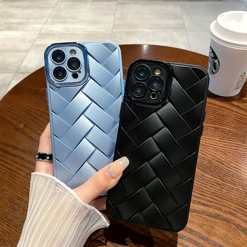 Funda de lujo para teléfono inteligente para iPhone 16 15 14 13 12 11 brillante TPU funda trasera de teléfono popular funda de teléfono para proteger la lente