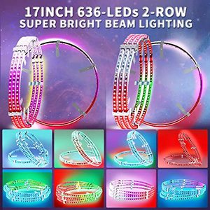 LED rüya kovalayan renkler L/R dönüş sinyali ve fren arka işık 2-row jant RF/APP akış neon şerit ışık dekorasyonu kiti - Product Image 4