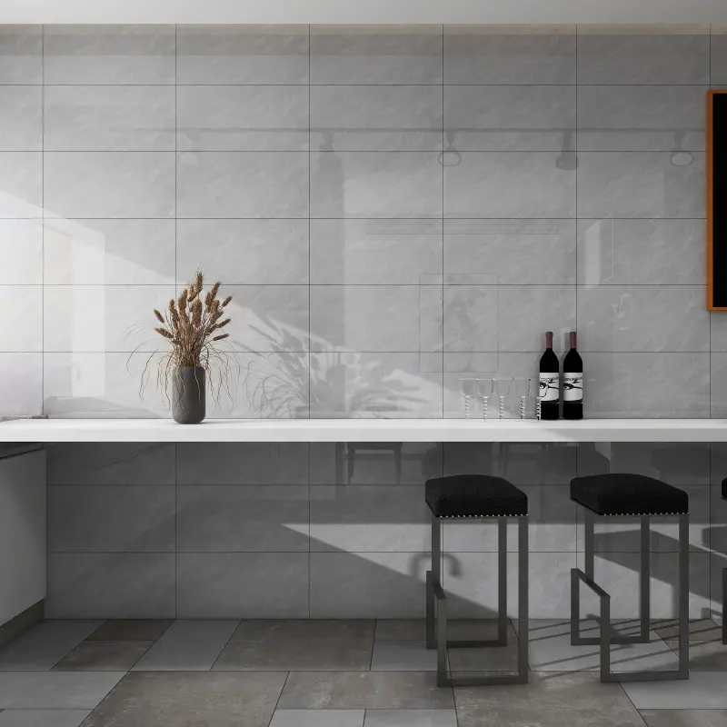 Foshan 300x600 carreaux de mur en porcelaine émaillée polie pour salon salle de bain salle à manger de haute qualité