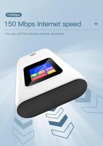 Kuwfi เราเตอร์ไร้สาย150Mbps แบตเตอรี่6000mAh 10ผู้ใช้แบบพกพามือถือ4G ฮอตสปอตเราเตอร์ WiFi กับข้อมูลทั่วโลก1.1GB - Product Image 4