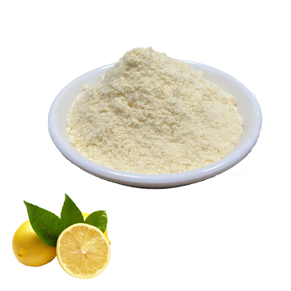 Polvo amarillo de limón orgánico deshidratado instantáneo, alta calidad, venta al por mayor