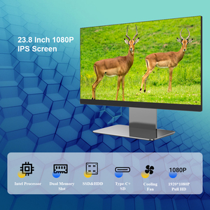 Toptan fiyat 23.8 inç yeni OEM marka All-in-One PC I3 6th kuşak çift çekirdekli işlemci LCD monoblok Barebone bilgisayar - Product Image 4