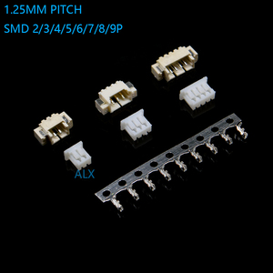 MICRO JST หัวต่อ1.25 2/3/4/5/6/ขา1.25มม.,หัวเสียบ SMD มุมขวาหัวเข็ม + ตัวเรือน + เทอร์มินอล1.25-2P/3P/4P/5P/6P - Product Image 1