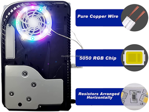 J RGB LED ışık şerit PS5 disk ve dijital Edition DIY dekorasyon LED şerit için uzaktan kumanda ile Playstation 5 konsol - Product Image 4