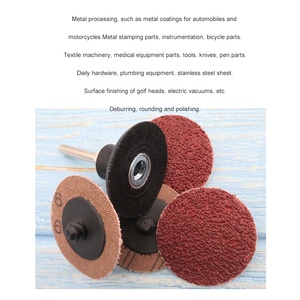 2Inch Quick Change Buffing <strong>Discs</strong> Aluminum Oxide Roll Lock Sanding <strong>Disc</strong> Surface Conditioning <strong>Disc</strong> for Deburring Polishing - Product Image 4