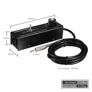 Nivel de micrófono de conversión estéreo de 3,5mm señal equilibrada interfaz XLR salida altavoces de PVC combinación blindaje Stock disponible - Product Image 5