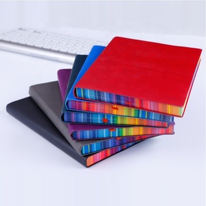 Cuaderno de PU de borde de color, cubierta dura popular de lujo - Product Image 3