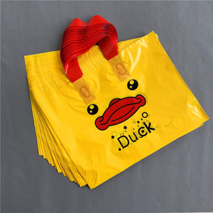 Biểu tượng tùy chỉnh rõ ràng Poly PO nhựa Boutique có thể gập lại mua sắm túi ống đồng in ấn cảm ơn bạn hàng hóa thu nhỏ bọc - Product Image 5