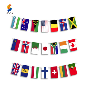Wholesale Colourful <strong>Bunting</strong> <strong>Flags</strong> <strong>Custom</strong> Carnival Polyester Decoration Festival <strong>String</strong> Rectangular Pennant <strong>Bunting</strong> <strong>Flag</strong> - Product Image 1
