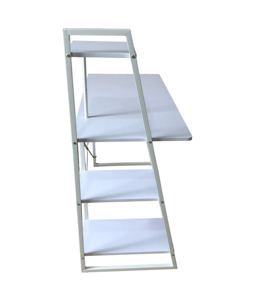 <strong>Computer</strong> Desk with 3 Tier Storage Shelves on Left , Study Writing <strong>Table</strong> with Bookshelf <strong>for</strong> Home Office Bedroom, White - Product Image 4
