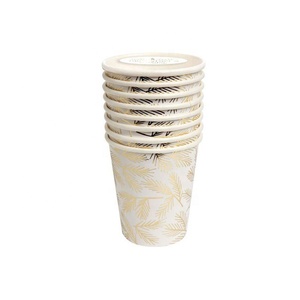 Tropical Palm Coffee Cups 12 OZ Exotic Leaf Print Leak Proof Biodegradable Recyclable Perfect for Beach Caf&eacute;<strong>s</strong> and Summer - Product Image 6
