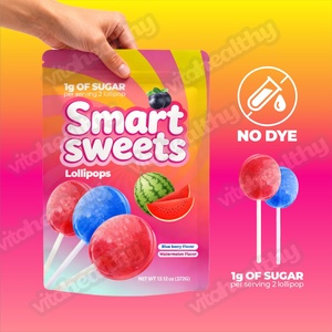 Vitahealthy OEM/ODM Bán Buôn Thông Minh Kẹo <span class=keywords><strong>Lollipop</strong></span> Thực Phẩm Hữu Cơ Cấp Kẹo Cho Sức Khỏe Không Biến Đổi Gen Thông Minh Kẹo <span class=keywords><strong>Lollipop</strong></span> - Product Image 4