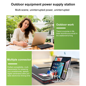 Banco de energía portátil 40000 mAh Pantalla LED DC USB PD65W Salidas Bancos de energía para computadora portátil y teléfonos móviles Cargador de respaldo - Product Image 3