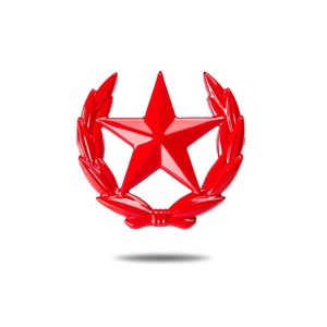 Yıldız araba rozetleri ve yıldız tasarım sticker ve beş yıldızlı işareti etiketleri