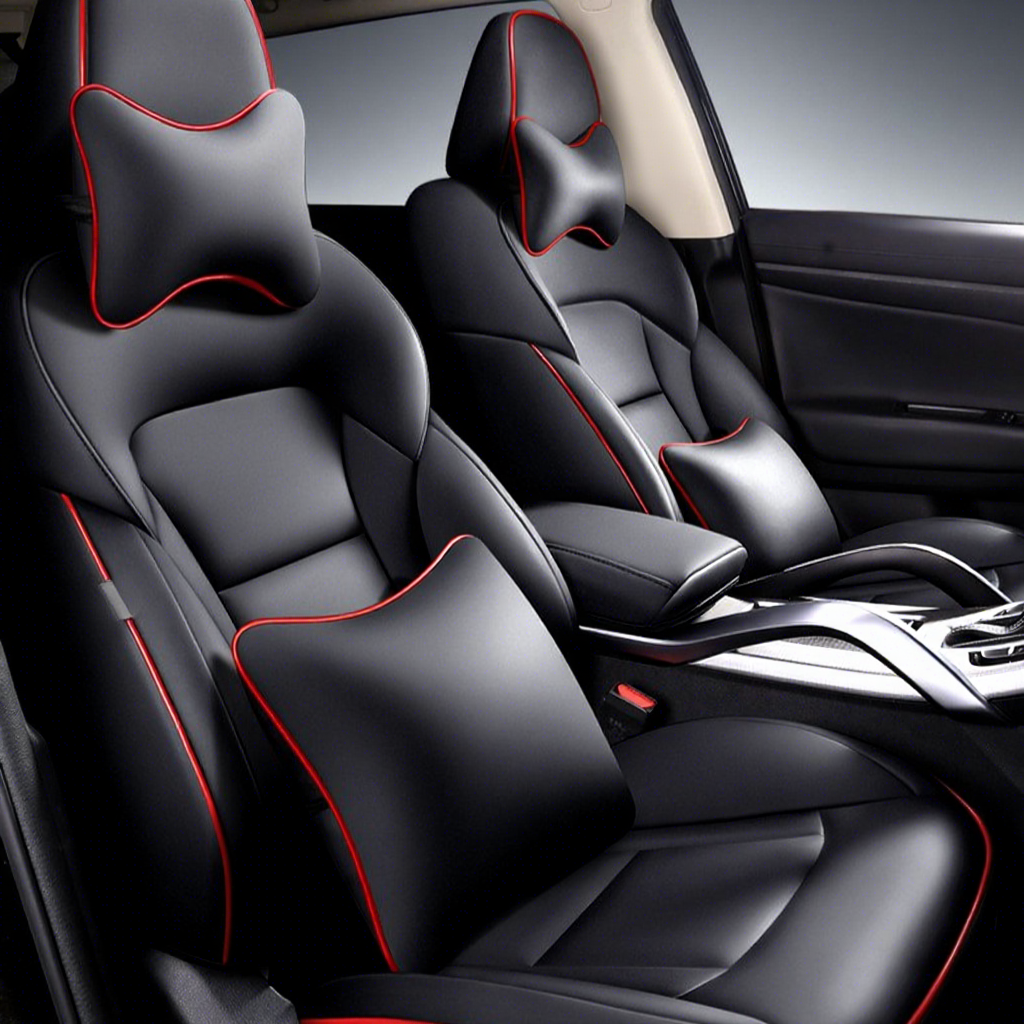 Black red-five seat full surrounded