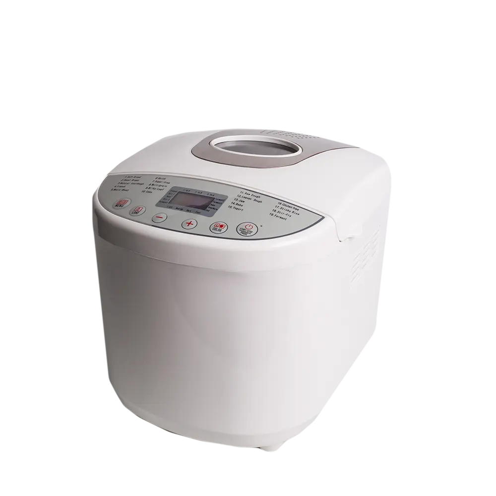 Máquina automática de pan de alta calidad, máquina eléctrica doméstica para hacer pan, máquina de cocina de pan con carcasa de plástico multifunción.