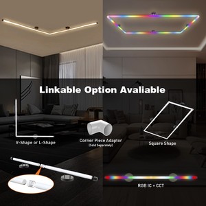 RGBスマートtuya wifiコントロールledチューブライト用ホテルホームリビングルーム - Product Image 4
